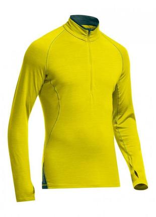 Термокофта icebreaker sprint ls half zip men chartreuse/pine m...1 фото