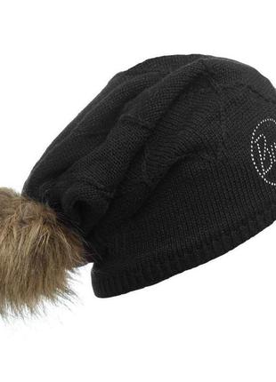 Шапка buff knitted & polar hat stella chic black (bu 111027.99...