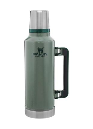 Термос stanley legendary classic hammertone green 1.9 л1 фото