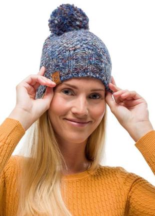 Шапка buff knitted & polar hat margo blue (bu 113513.707.10.00)2 фото