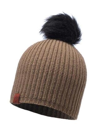 Шапка buff knitted hat adalwolf brown taupe (bu 115405.316.10.00)