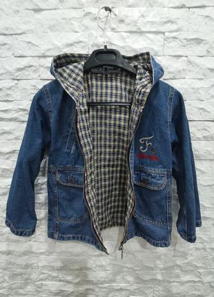 Джинсовая курточка /пиджак на 5-6 лет4 фото