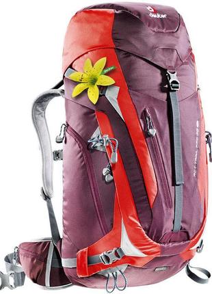 Рюкзак deuter act trail pro 38 sl колір 5522 aubergine-fire (3...