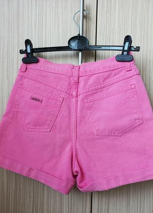 Розовые джинсовые шорты4 фото
