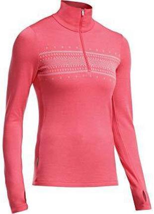 Термокофта icebreaker bf 260 top tech ls half zip wmn fairisle...