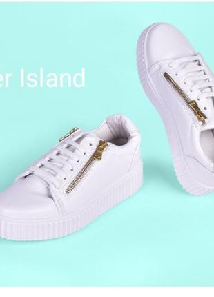 River island кросівки мокасини білі на рифленій підошві. 37-38 устілки 24 см