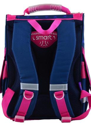 Рюкзак шкільний каркасний smart pg-11 blue flowers, 34*26*14 (...5 фото