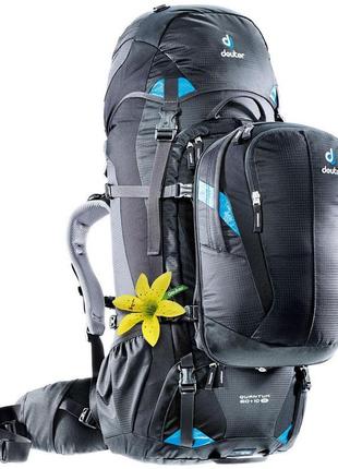 Рюкзак deuter quantum 60+10 sl колір 7321 black-turquoise (351...