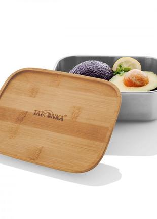 Контейнер для їжі tatonka lunch box i 1000 bamboo (no color) (...2 фото