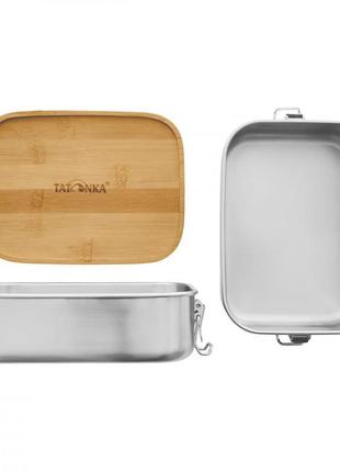 Контейнер для їжі tatonka lunch box i 1000 bamboo (no color) (...4 фото