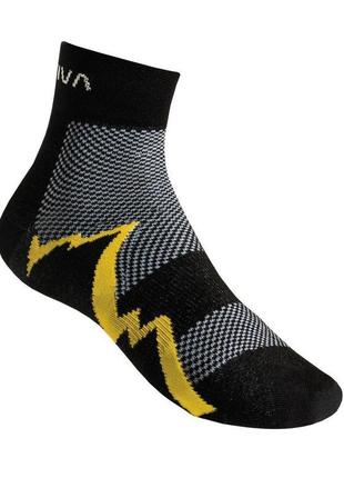 Шкарпетки la sportiva short distance socks black/yellow m (29u...