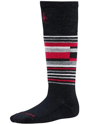 Термошкарпетки дитячі smartwool kid's wintersport stripe (blac...