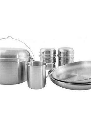 Набір посуду tatonka picnic set iii (silver) (tat 4141.000)