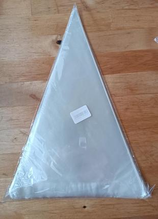 Пакет-трикутник з якісного поліпропілену розмір 200*300.6 фото