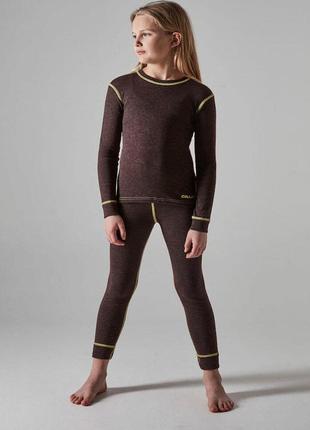 Термокомплект дитячий craft core merino wool set jr peak melan...4 фото