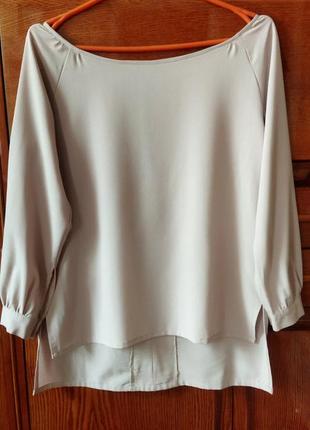 Легка пудрова блуза р.46-48 (інд.пошиття)4 фото