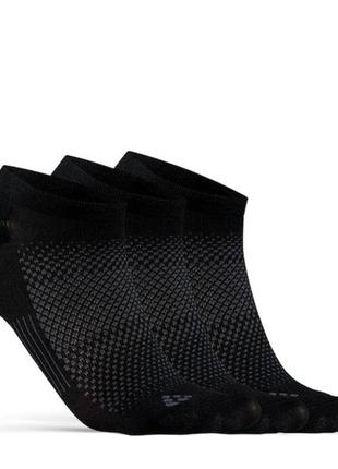 Термошкарпетки craft core dry footies 3-pack розмір l 43-45 ко...