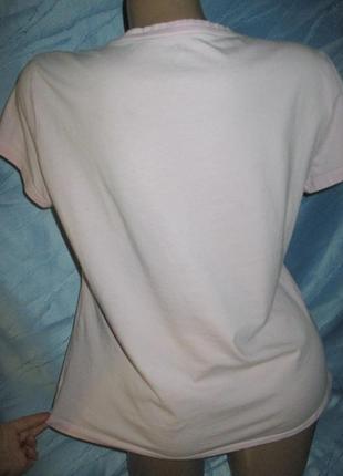Розовая с рисунком футболка,40\42р9 фото
