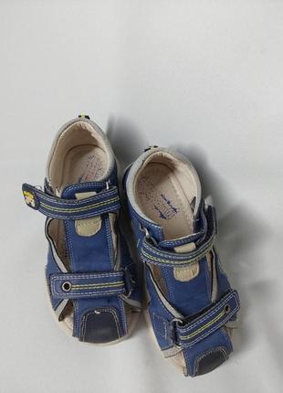 Ортопедические сандалии синие на липучках tomm 29р4 фото