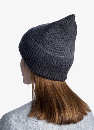 Шапка buff knitted hat marin graphite (bu 123514.901.10.00)4 фото