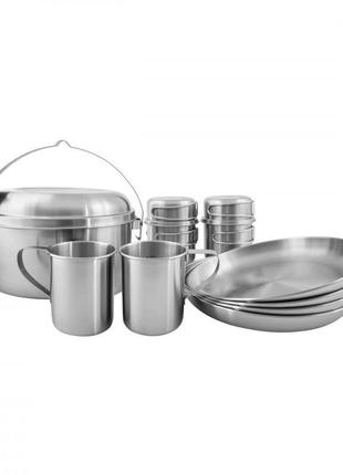 Набір посуду tatonka picnic set iv (silver) (tat 4142.000)