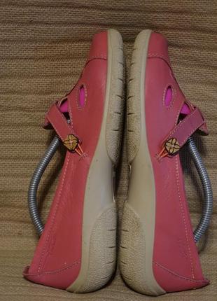 Хорошенькие мягкие фирменные кожаные туфельки розового цвета hotter англия 5 1/2 р.5 фото