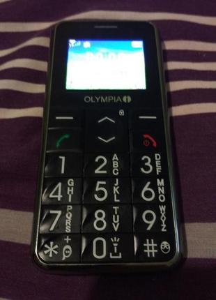 Телефон olympia (великий, великий екран і кнопки, тривожна ко...