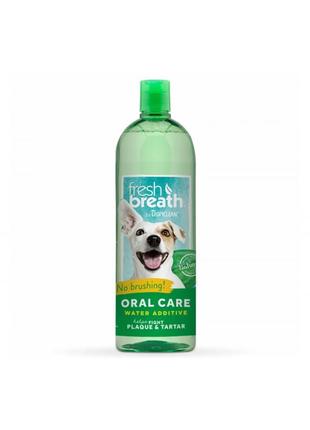 Tropiclean добавка в воду для собак и котов fresh breath original для гигиены полости рта 473мл