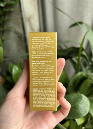 Крем для очей tula skincare gold glow + get it cooling & brightening eye balm 0.35 oz / 10 g4 фото