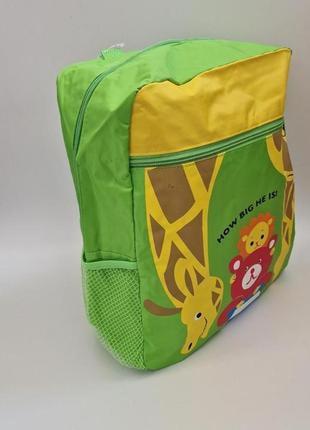 Яркий вместительный детский рюкзак салатовий1 фото