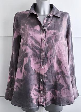 100% льон сорочка  h&m  з довгими рукавами