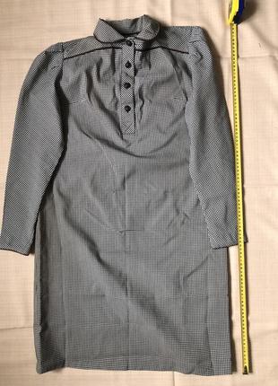 Винтажное шерстяное платье-рубашка4 фото