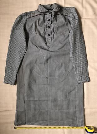 Винтажное шерстяное платье-рубашка5 фото