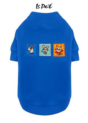 Толстовка для собак is pet family look "кішки мишки" синій