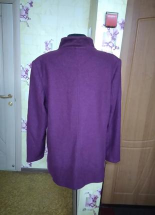 Классный модненький полушерстяной пиджак жакет марсала bexley большой размер.3 фото