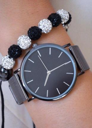 Жіночий годинник classic steel watch чорний, жиночий наручний ...