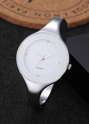 Жіночий годинник браслет kimio 16 см білий циферблат1 фото