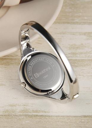 Жіночий годинник браслет kimio 16 см білий циферблат4 фото