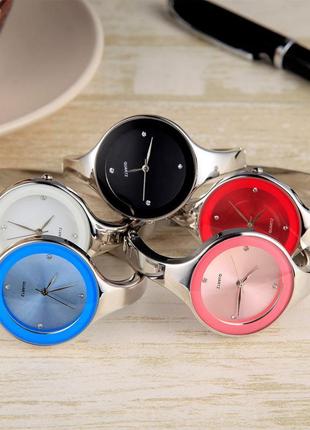 Жіночий годинник браслет kimio 16 см чорний циферблат6 фото