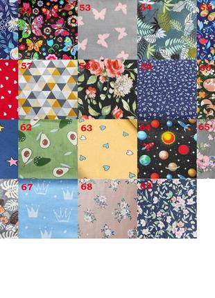 Багаторазові прокладки для критичних днів з  маленькими квітами. великий вибір тканин.10 фото