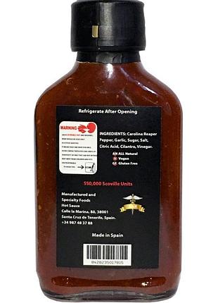 Острый соус "hells reaper" carolina reaper 550 000 shu!2 фото