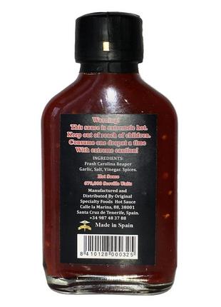 Острый соус carolina reaper 670 000 scoville units. "zombie attack"2 фото