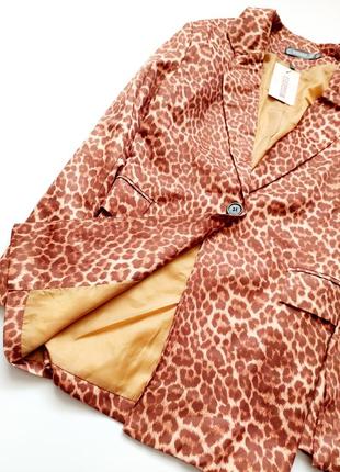 Оверсайз жакет/пиджак в леопардовый принт4 фото