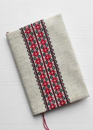 Блокнот с ручной вышивкой в украинском стиле. оригинальный подарок.1 фото
