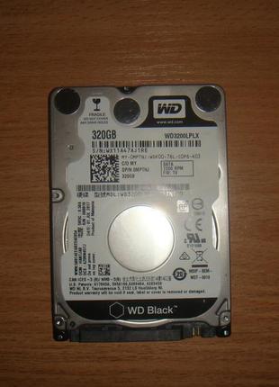 Wd black 320gb 7200rpm sata 6gb/s 32mb (wd3200lplx) sata iii