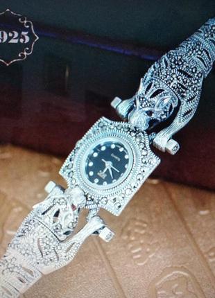Годинник-браслет s925 срібло справжнє тайське срібло