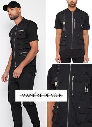 Maniere de voir mens military style vest мужской жилет