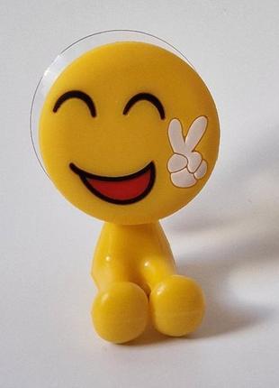 Тримач для зубної щітки з присоскою на стіну emoji1 фото