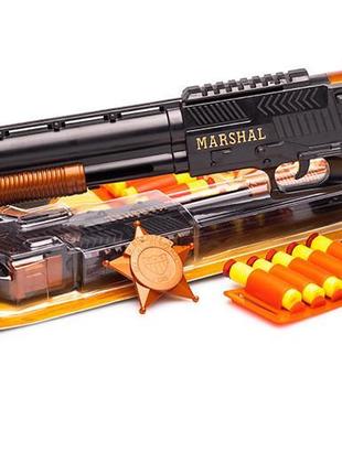 Іграшковий дробовик "marshal" golden gun 915gg з м'якими кулями