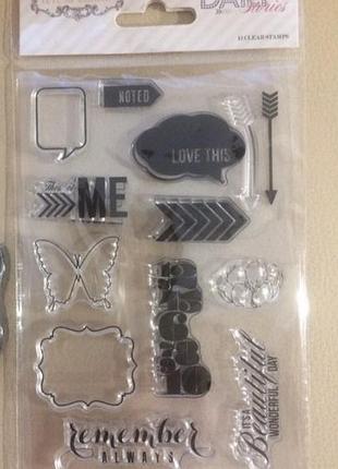 Штампы силиконовые для творчества штампинг скрапбукинг teresa collins